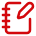 Notebook pen icon